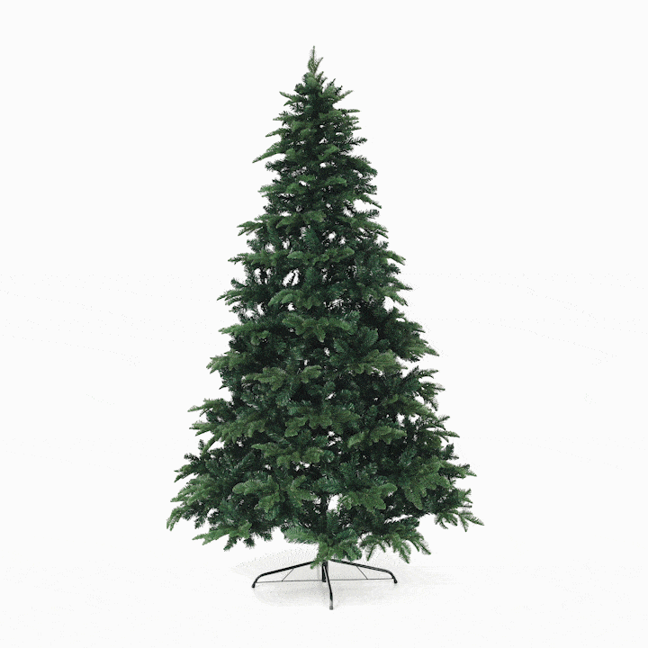 3D vánoční stromek, zelená, 220cm, CHRISTMAS TYP 3